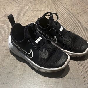 Nike Kids Black and White Slip-On Sneakers